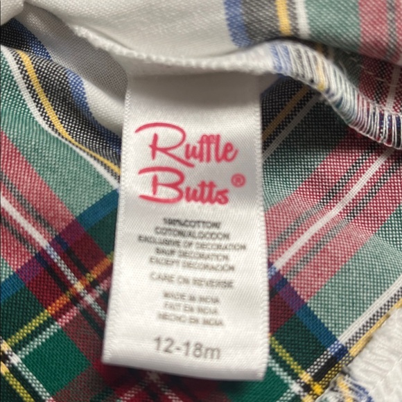 Ruffle Butts Colorful Plaid Dress - Picture 4 of 6